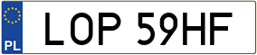 Trailer License Plate